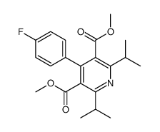DIMETHYL 2,6-DIISOPROPYL-4-(4-FLUOROPHENYL)-PYRIDINE-3,5-DICARBOXYLATE结构式