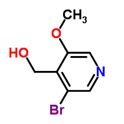 (3-Bromo-5-methoxy-4-pyridinyl)methanol Structure