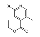 ethyl 2-bromo-5-methylpyridine-4-carboxylate结构式