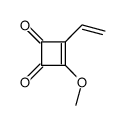 3-ethenyl-4-methoxycyclobut-3-ene-1,2-dione结构式