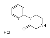 1-(2-Pyridinyl)-2-piperazinone hydrochloride (1:1) Structure