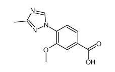 3-methoxy-4-(3-methyl-1,2,4-triazol-1-yl)benzoic acid Structure