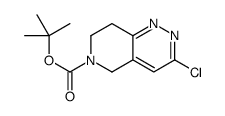 3-氯-7,8-二氢吡啶并[4,3-c]吡嗪-6(5h)- 羧酸叔丁酯结构式