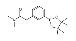 N,N-dimethyl-2-[3-(4,4,5,5-tetramethyl-1,3,2-dioxaborolan-2-yl)phenyl]acetamide Structure