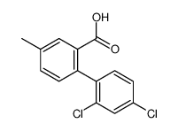 2-(2,4-dichlorophenyl)-5-methylbenzoic acid结构式