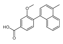 3-methoxy-4-(4-methylnaphthalen-1-yl)benzoic acid结构式