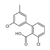 2-chloro-6-(3-chloro-5-methylphenyl)benzoic acid结构式