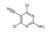 2-氨基-4,6-二氯嘧啶-5-甲腈结构式