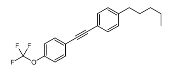 1-pentyl-4-[2-[4-(trifluoromethoxy)phenyl]ethynyl]benzene结构式