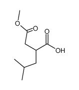 D,L-2-isobutyl-3-(methoxycarbonyl)-propanoic acid结构式