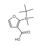 2-(tert-butyldimethylsilyl)furan-3-carboxylic acid结构式