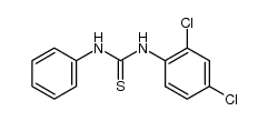 N-(2,4-dichlorophenyl)-N'-phenylthiourea Structure