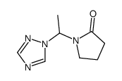 1-[1-(1,2,4-triazol-1-yl)ethyl]pyrrolidin-2-one Structure