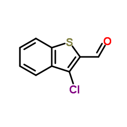 2-甲酰基-3-氯苯并噻吩结构式