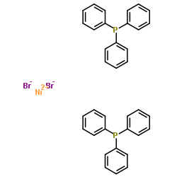 Nickel(II) bromide bis(triphenylphosphine) structure