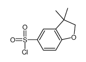 3,3-dimethyl-2H-1-benzofuran-5-sulfonyl chloride结构式