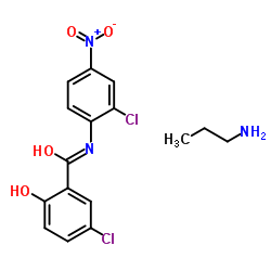 氯硝柳胺乙醇胺盐结构式
