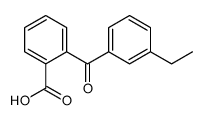 2-(3-ethylbenzoyl)benzoic acid结构式