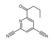 6-butanoylpyridine-2,4-dicarbonitrile结构式