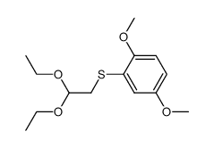 2-(2,5-dimethoxyphenylthio)acetaldehyde diethyl acetal Structure