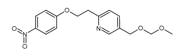 5-methoxymethoxymethyl-2-[2-(4-nitrophenoxy)ethyl]pyridine Structure