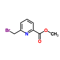 2-溴甲基-6-吡啶甲酸甲酯结构式