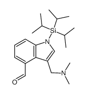 4-formyl-1-(triisopropyl)gramine结构式