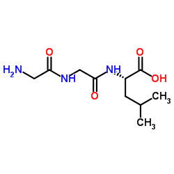 L-甘-甘-白三肽结构式