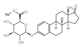 雌酮3-(BETA-D-葡糖苷酸)钠盐结构式