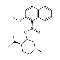 (-)-(1R,2S,5R)-menthyl (S)-2-methoxynaphthalene-1-sulfinate Structure