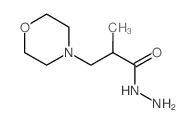 2-甲基-3-吗啉-4-丙酰肼结构式
