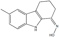 (1Z)-6-甲基-2,3,4,9-四氢-1H-咔唑-1-酮肟结构式