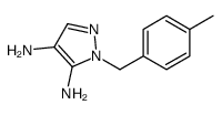 2-[(4-methylphenyl)methyl]pyrazole-3,4-diamine结构式
