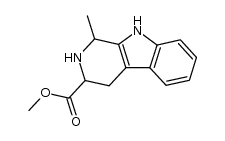 2,3,4,9-Tetrahydro-1-methyl-1H-pyrido[3,4-b]indole-3-carboxylic acid methyl ester结构式