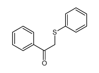 phenacyl phenyl sulfide Structure
