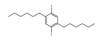 1,4-diiodo-2,5-dihexylbenzene Structure