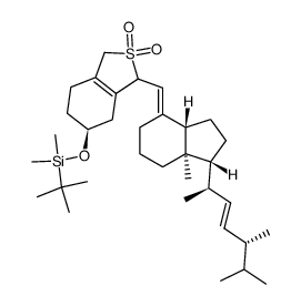 SO2-adduct of 3(S)-((tert-butyldimethylsilyl)oxy)-9,10-secoergosta-5,7(E),10(19),22(E)-tetraene结构式