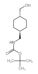 trans-4-(Boc-aminomethyl)cyclohexaneMethanol Structure