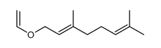 1-ethenoxy-3,7-dimethylocta-2,6-diene结构式