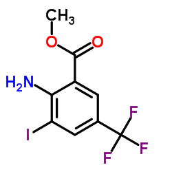 Methyl 2-amino-3-iodo-5-(trifluoromethyl)benzoate Structure