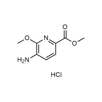 5-氨基-6-甲氧基吡啶甲酸甲酯盐酸盐结构式