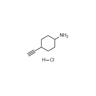 4-乙炔基环己烷-1-胺盐酸盐结构式