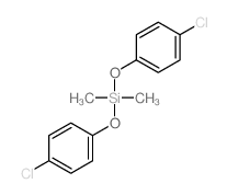 bis(4-chlorophenoxy)-dimethyl-silane structure