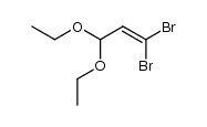 1,1-dibromo-3,3-diethoxy-propene结构式