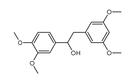 1-(3,4-dimethoxyphenyl)-2-(3',5'-dimethoxyphenyl)ethan-1-ol Structure