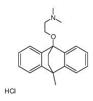 Ethylamine, N,N-dimethyl-2-(10-methyl-9,10-ethanoanthracen-9(10H)-yloxy)-, hydrochloride Structure