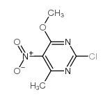 2-氯-4-甲氧基-6-甲基-5-硝基嘧啶结构式