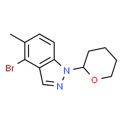 4-Bromo-5-methyl-1-(tetrahydro-2H-pyran-2-yl)-1H-indazole Structure
