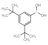 (3,5-二-叔丁基苯基)硼酸结构式