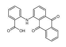 2-[(9,10-dihydro-9,10-dioxo-1-anthryl)amino]benzoic acid结构式